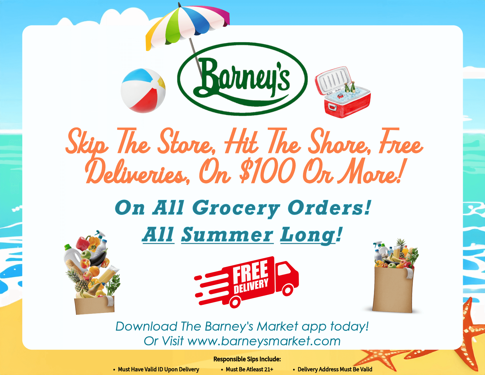 Barney's 2025 Summer Free Delivery Promotion